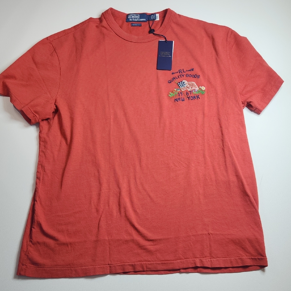 Polo by Ralph Lauren Men's Red Graphic Tee
